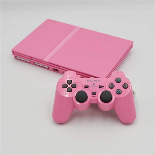 Playstation 2 - Slim - Pink - Konsol - SNR FC4974650 (B Grade) (Genbrug)